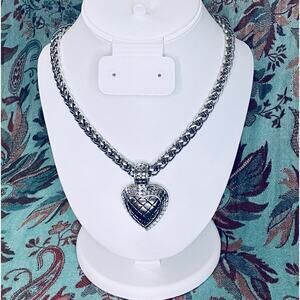 Looking for a Heart Necklace, substantial pendant and chain.